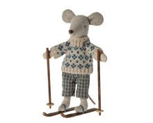 Load image into Gallery viewer, Maileg Winter Mouse with skis -Dad
