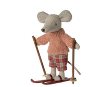 Load image into Gallery viewer, Maileg Winter Mouse with skis -Big Sister
