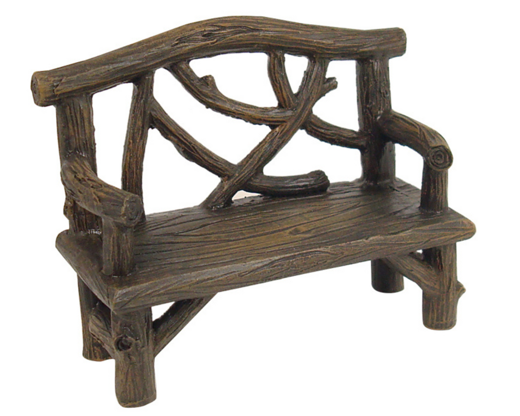 Rustic Log Bench Seat