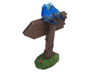 Welcome Sign - Blue Wrens