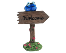 Load image into Gallery viewer, Welcome Sign - Blue Wrens
