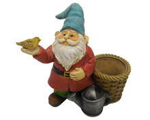 Load image into Gallery viewer, Garden Gnome with Planter Basket
