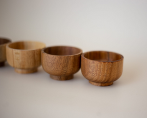 Mini Wooden Bowls - set of 6