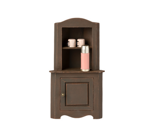 Maileg Miniature Corner Cabinet -Brown