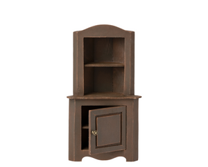 Maileg Miniature Corner Cabinet -Brown