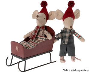 Maileg Sleigh for Mouse -Red