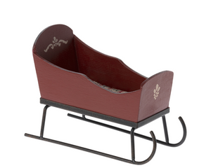 Maileg Sleigh for Mouse -Red