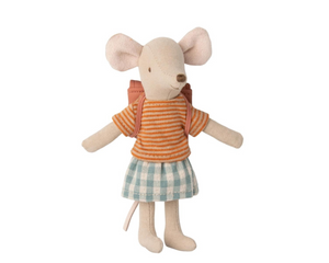 Maileg Tricycle Big Sister Mouse -Rose