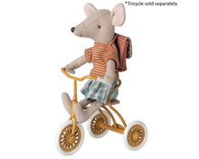 Load image into Gallery viewer, Maileg Tricycle Big Sister Mouse -Rose
