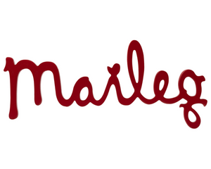 Maileg Wooden Logo Display Sign -Red