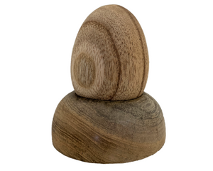 Wooden egg and holder